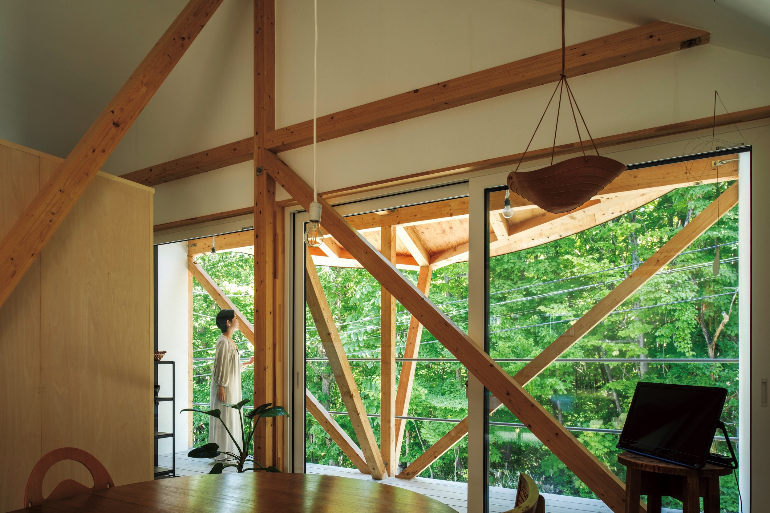 放射筋交の家｜札幌の住宅設計・建築家｜髙木貴間建築設計事務所